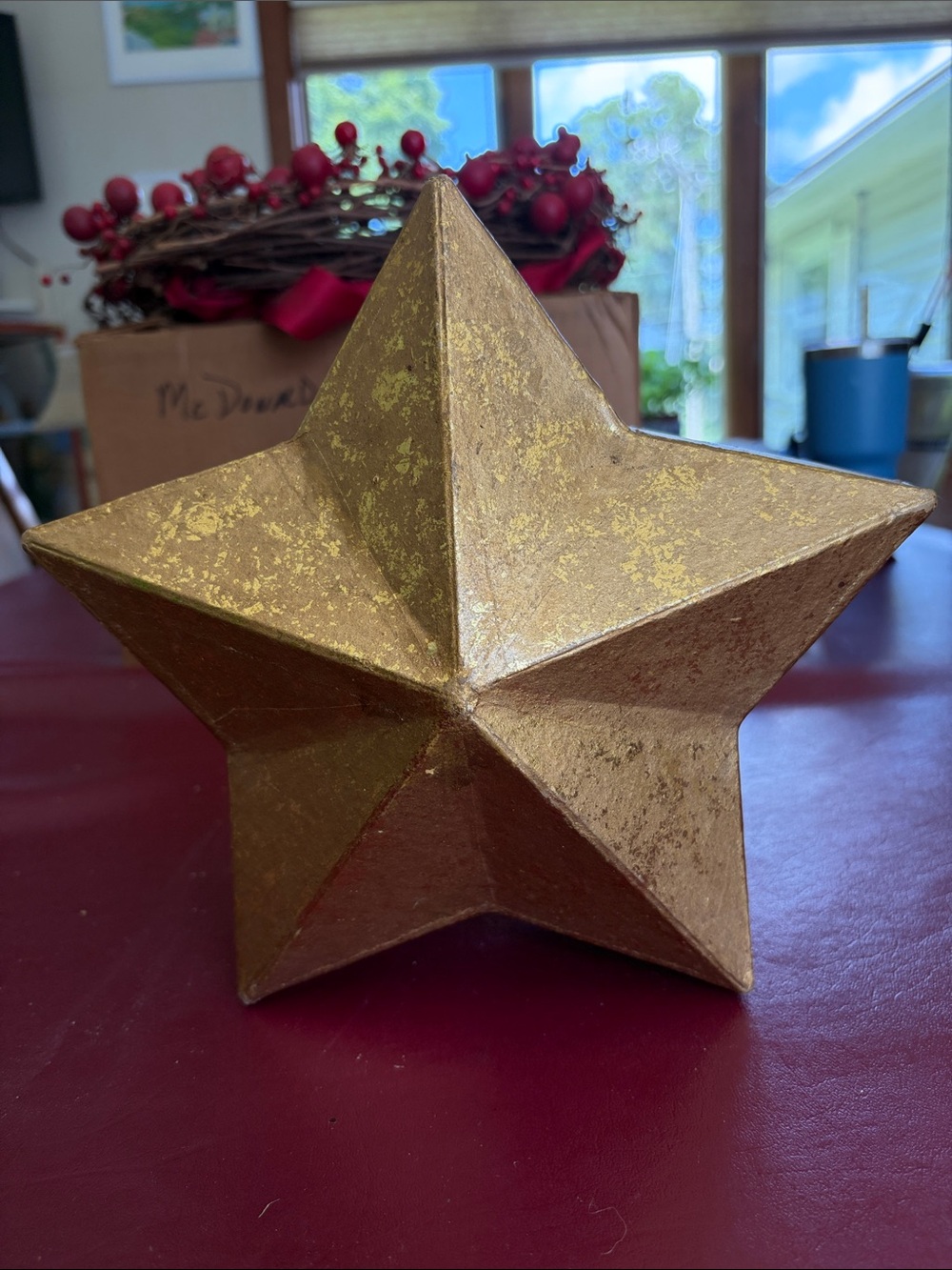 Gold Decorative Star box